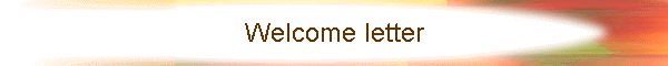 Welcome letter